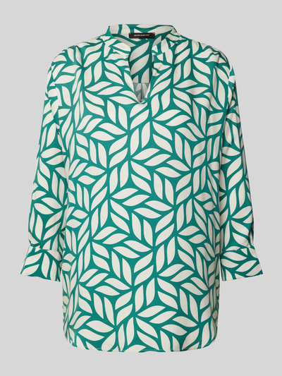 More & More Blouse van viscose met all-over motief en 3/4-mouwen Flessengroen - 2