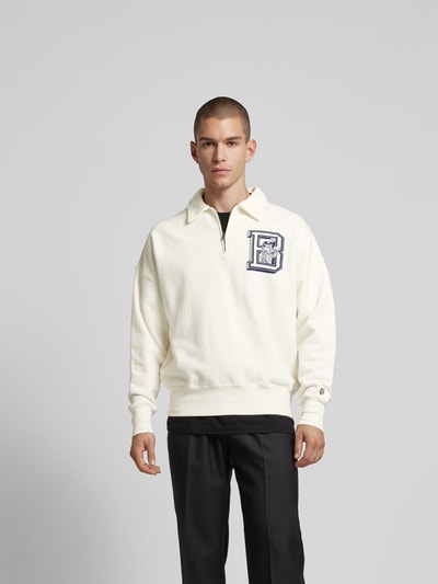 Billionaire Boys Club Sweatshirt mit Label-Print Offwhite 4