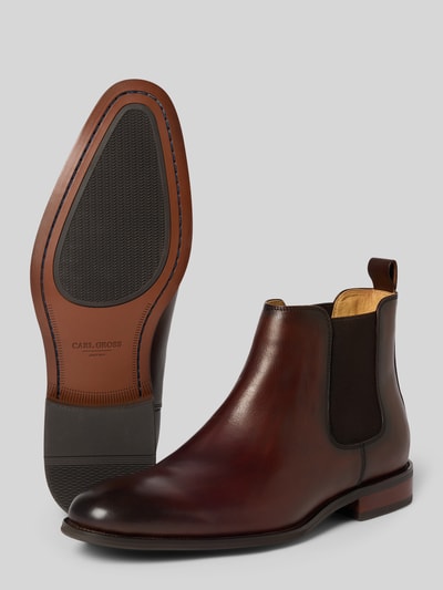 Carl Gross Chelsea Boots aus echtem Leder Modell 'UBBOS' Dunkelbraun 4