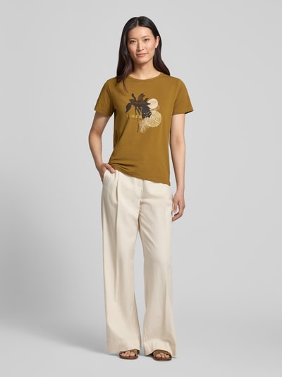 Soyaconcept T-Shirt mit Motiv-Print Modell 'RINA' Khaki 1