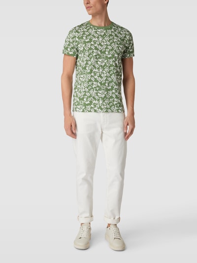 Gant Regular Fit T-Shirt mit Allover-Muster Modell 'FLORAL' Schilf 1