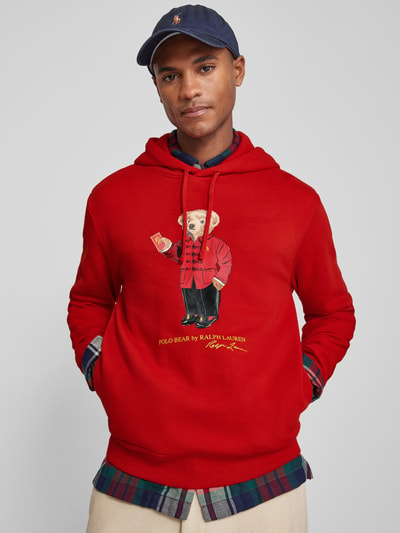 Polo Ralph Lauren Hoodie met labelprint Rood - 3