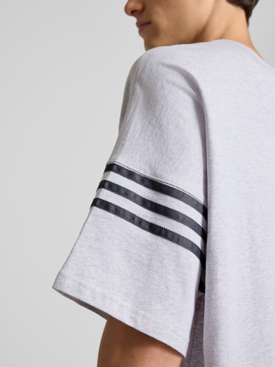 adidas Originals T-shirt met labelstitching Lichtgrijs gemêleerd - 3