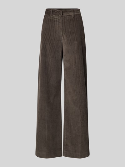 Weekend Max Mara Wide Leg Cordhose aus reiner Baumwolle Modell 'TANIA' Schoko 2