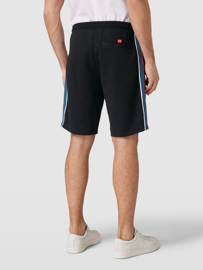 Christian Berg Men Regular fit sweatshorts met labelbadge Zwart - 5