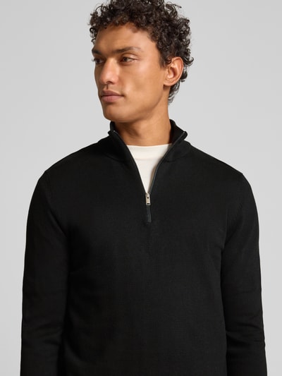 SELECTED HOMME Regular fit schipperstrui van puur katoen, model 'BERG' Zwart - 3