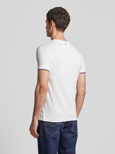 Tommy Hilfiger T-Shirt mit Label-Print Weiss 5