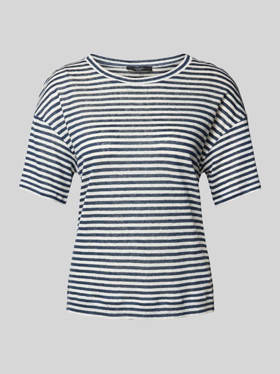 Weekend Max Mara T-shirt met extra brede schouders, model 'BARCA' Donkerblauw - 1