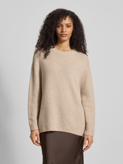 Weekend Max Mara Relaxed Fit Strickpullover aus Alpaka-Mix Modell 'PESCO' Sand 4