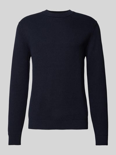 SELECTED HOMME Gebreide pullover met ribboorden, model 'DANE' Marineblauw - 2