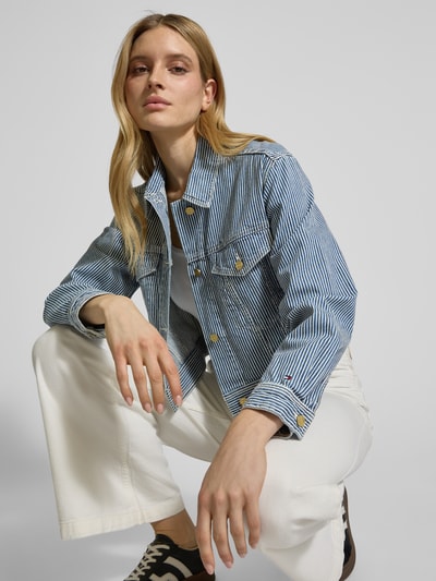 Tommy Hilfiger Oversized fit jeansjack van puur katoen
 Marineblauw - 3