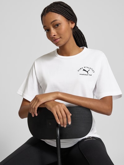 PUMA T-shirt met labelstitching Wit - 3