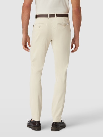 Lindbergh Regular fit chino met structuurmotief Offwhite - 5