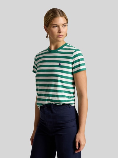 Polo Ralph Lauren Regular Fit T-Shirt aus reiner Baumwolle Gruen 4