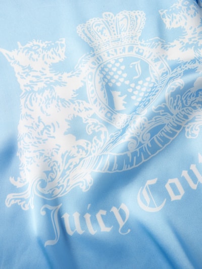 Juicy Couture Schal mit Label-Print Modell 'HOLLYHOCK' Blau 3