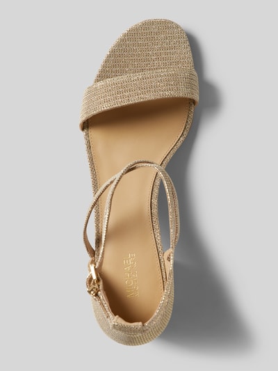 MICHAEL Michael Kors Sandalen met blokhak, model 'SERENA' Goud gemêleerd - 3