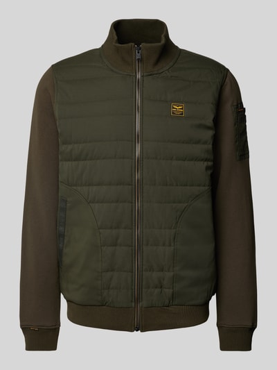 PME Legend Sweatjacke mit Stehkragen Oliv 1