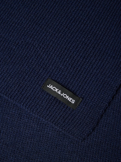 Jack & Jones Szal z detalem z logo Granatowy 2