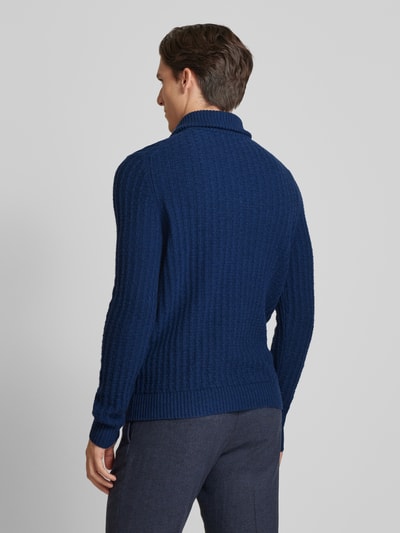 MAERZ Muenchen Gebreide pullover met schipperskraag Donkerblauw - 5