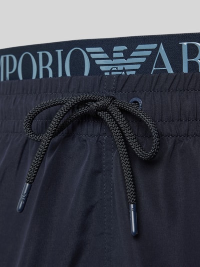 Emporio Armani Badehose mit elastischem Bund Dunkelblau 2