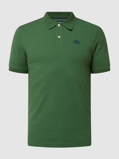 La Martina Slim fit poloshirt van piqué Grasgroen - 2