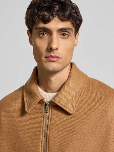 MAISON KITSUNÉ Jacke mit Reißverschluss Camel 3