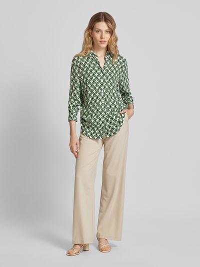 Seidensticker Blouse met all-over motiefprint Groen - 1