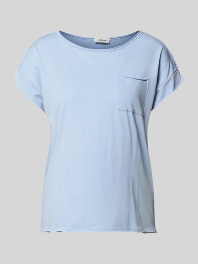 s.Oliver RED LABEL regular fit T-shirt van puur katoen Lichtblauw - 2