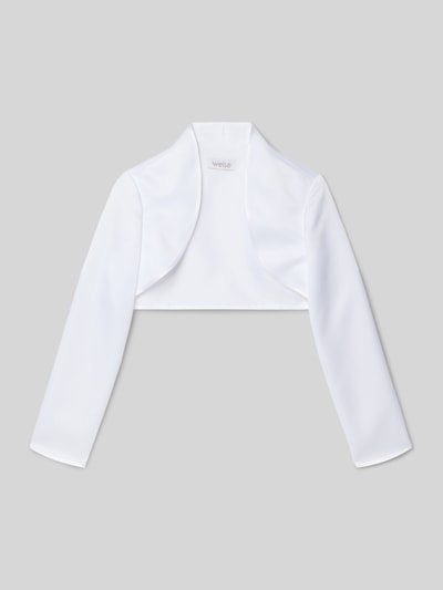 Weise Bolero mit Stehkragen Weiss 1