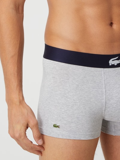 Lacoste Obcisłe bokserki z dodatkiem streczu w zestawie 3 szt. Granatowy 6