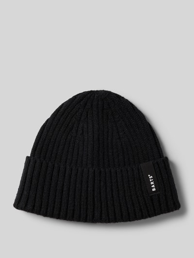 Barts Beanie met labeldetail, model 'SUMTER' Zwart - 1