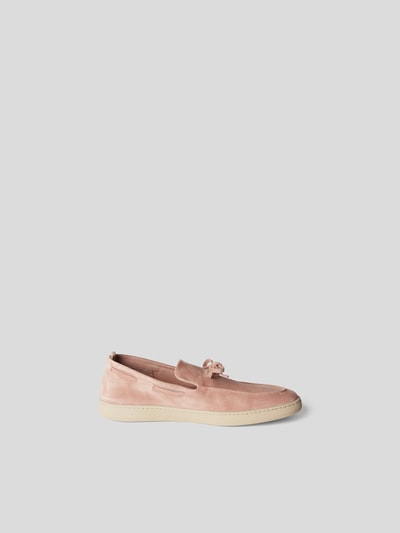 Officine Creative Loafer aus Veloursleder Dunkelgrau 5