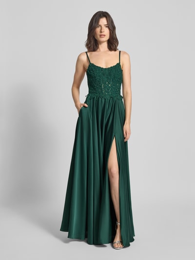 Mascara Abendkleid mit Zierbesatz Gruen 4
