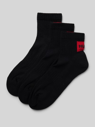 HUGO Socken mit Label-Print im 3er-Pack Black 1