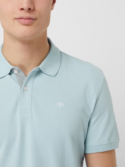 Tom Tailor Poloshirt mit Brand-Stitching Aqua 3