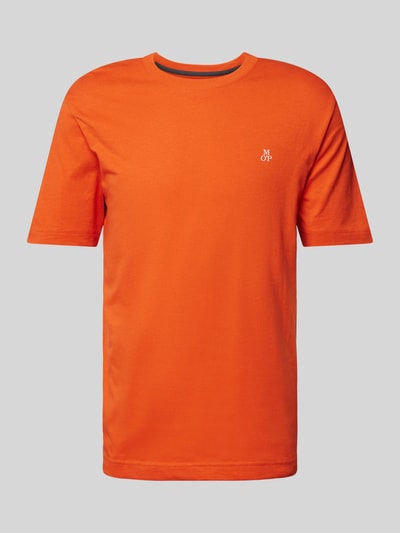 Marc O'Polo Regular Fit T-Shirt aus reiner Baumwolle mit Logo-Print Orange 2