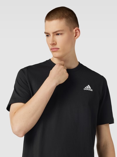 ADIDAS SPORTSWEAR T-shirt met labelstitching Zwart - 3