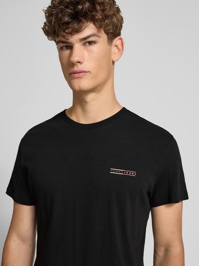 Tommy Jeans Regular Fit T-Shirt aus reiner Baumwolle Black 3