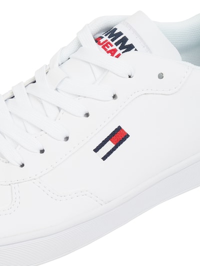 Tommy Jeans Sneakersy z materiału skóropodobnego  Biały 2