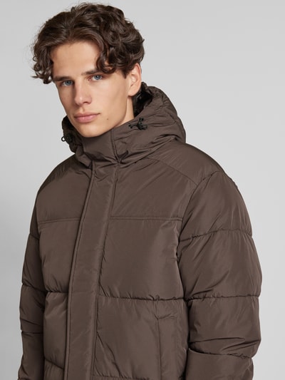 Jack & Jones Steppjacke mit Kapuze Modell 'BRADLEY' Mittelbraun 3