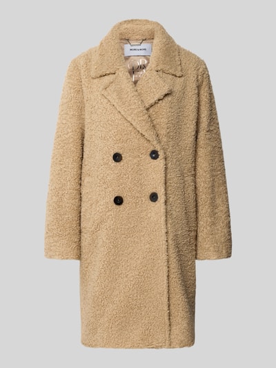 More & More Płaszcz z kołnierzem z połami i wpuszczanymi kieszeniami Piaskowy 2