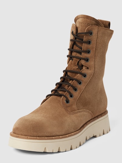 Marc O'Polo Veterboots met labeldetails Cognac - 2