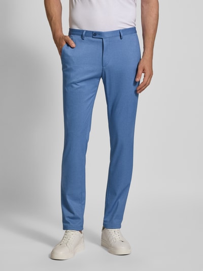 DIGEL Spodnie do garnituru z kieszeniami z tyłu model ‘Ano’ Jasnoniebieski 4