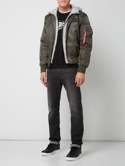 Alpha Industries Bluza z naszywkami NASA Czarny 1