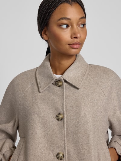 Only Cropped Blouson mit Raglanärmeln Modell 'NANCY LIFE' Taupe Melange 3