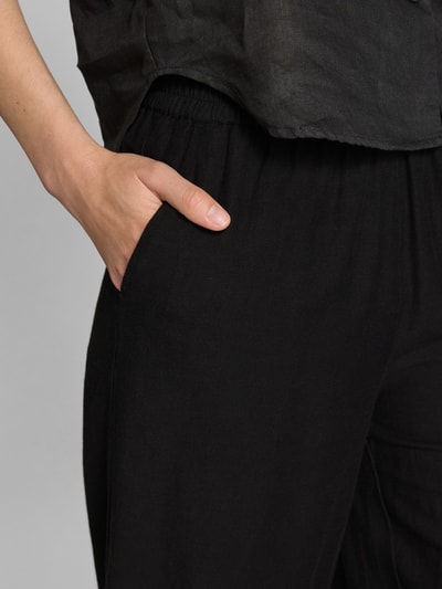 Vila Kuloty z mieszanki wiskozy z elastycznym pasem model ‘PRISILLA’ Czarny 3