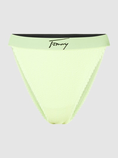 Tommy Jeans Figi bikini z fakturowanym wzorem Jasnozielony 1