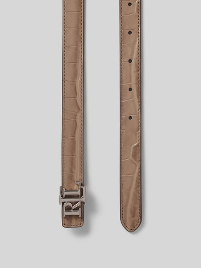 Lauren Ralph Lauren Gürtel aus Rindsleder mit Label-Applikation Taupe 3