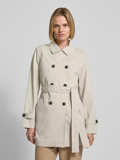 Vero Moda Regular Fit Trenchcoat mit Taillengürtel Modell 'CHELSEA OLIVIA' Beige 4