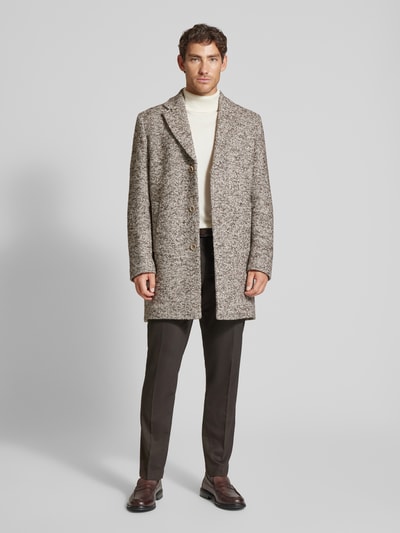 Cinque Lange jas met zijde, model 'SCOTT' Beige - 1